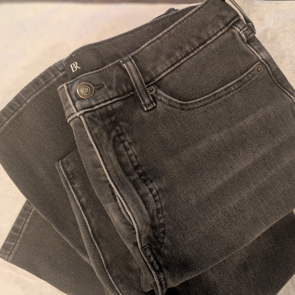 Banana Republic Women's Slim, Ankle Length Jeans - Black Fade Wash